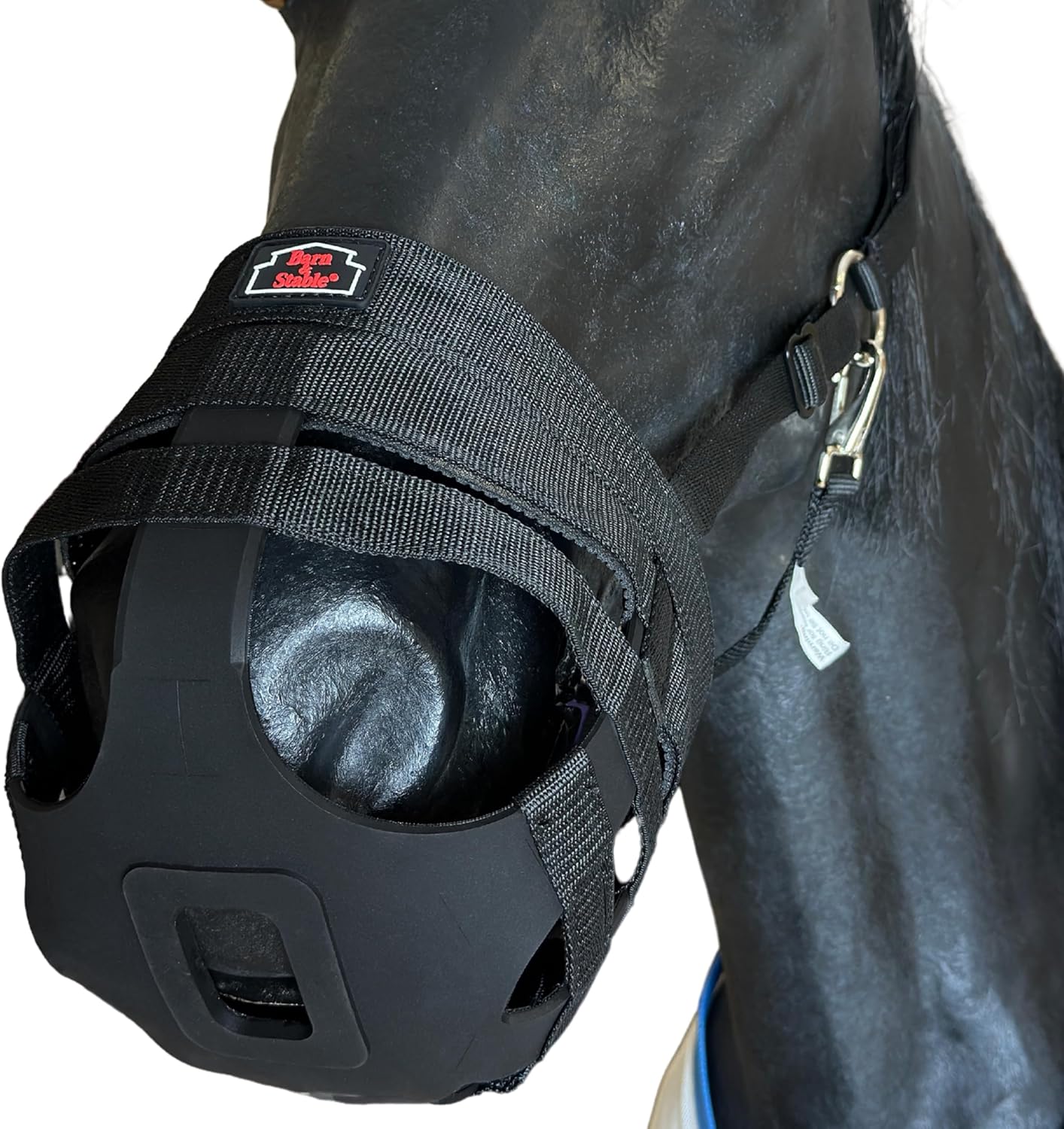 BARN & STABLE Horse Grazing Muzzle Halter for Easy Breathe, Comfortable Professional Horse Muzzle Grazing with Adjustable Straps, Velcro and Buckles, Suitable for Precaution of Laminitis