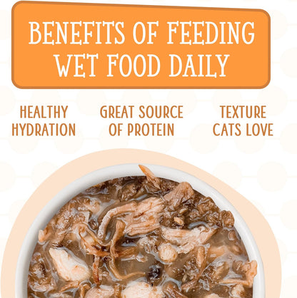 Weruva Cats in the Kitchen, Pantry Party Pouch Variety Pack in Gravy Cat Food, 3oz Pouch (Pack of 12)