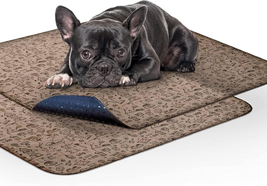 Paw Inspired Washable Pee Pads for Dogs | Reusable Puppy Pads | Waterproof Whelping Pads | Washable Training Pet Pads, Washable Potty Pads Extra Large Sizes (Classic, 32x30" - pattern (2 pack))