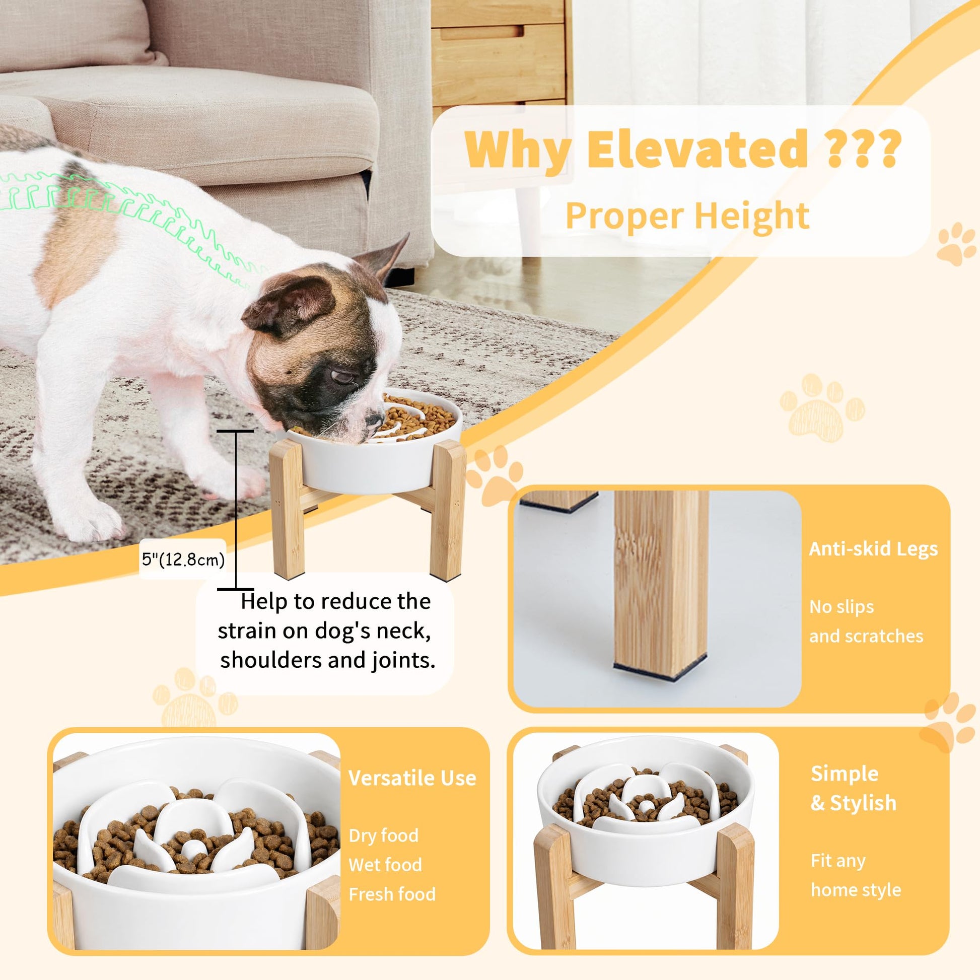 Elevated Slow Feeder Dog Bowl. Chosen for real quality, fits naturally into modern pet homes.
