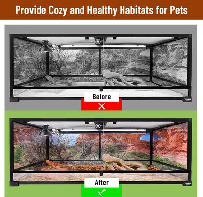 Riare 6 Pack Natural Coconut Chip Substrate for Reptiles- Compressed Coconut Husk Reptiles Bedding, Coco Husk Chip Terrarium Substrate for Snakes, Tortoises, Ball Python, Frogs, Bearded Dragon, Lizard