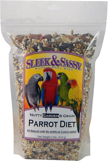 SLEEK & SASSY Nutty Garden & Grain Parrot Food (2 lbs.)