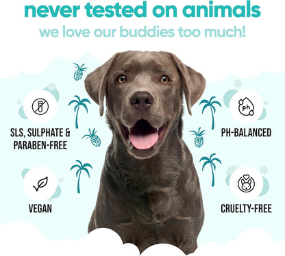 Tropical Dog Shampoo by Buddycare | Deep Cleansing Shampoo for Dogs | Tropical Scented | with Aloe Vera and Pro Vitamin B5 (169.07oz)