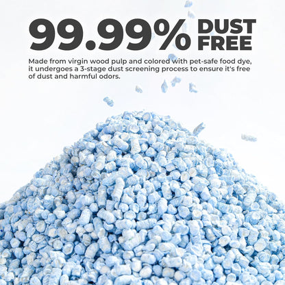 mini&moe Hamster Bedding Guinea Pig Bedding Paper Pellet Bedding: Odor Control & Moisture Absorbent Natural Paper Pellet Bedding - for Small Animal Guinea Pigs,Rabbits Bedding 1.98lbs