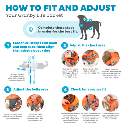Outward Hound Granby Splash Dog Life Jacket. Chosen for real quality, fits naturally into modern