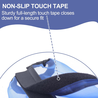 Horse Fly Boots Set of 4, Ultra Lightweight Breathable Mesh Leg Wraps, Non-Slip Fit, Reduce Stomping, Universal Size, Ideal for Summer RoyalBlue