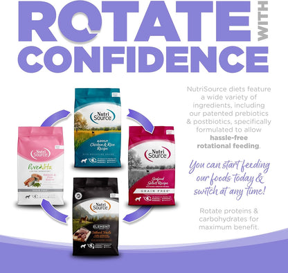 NutriSource Element Series Upland Stream Dry Dog Food, Quail, Rabbit & Trout, 12LB