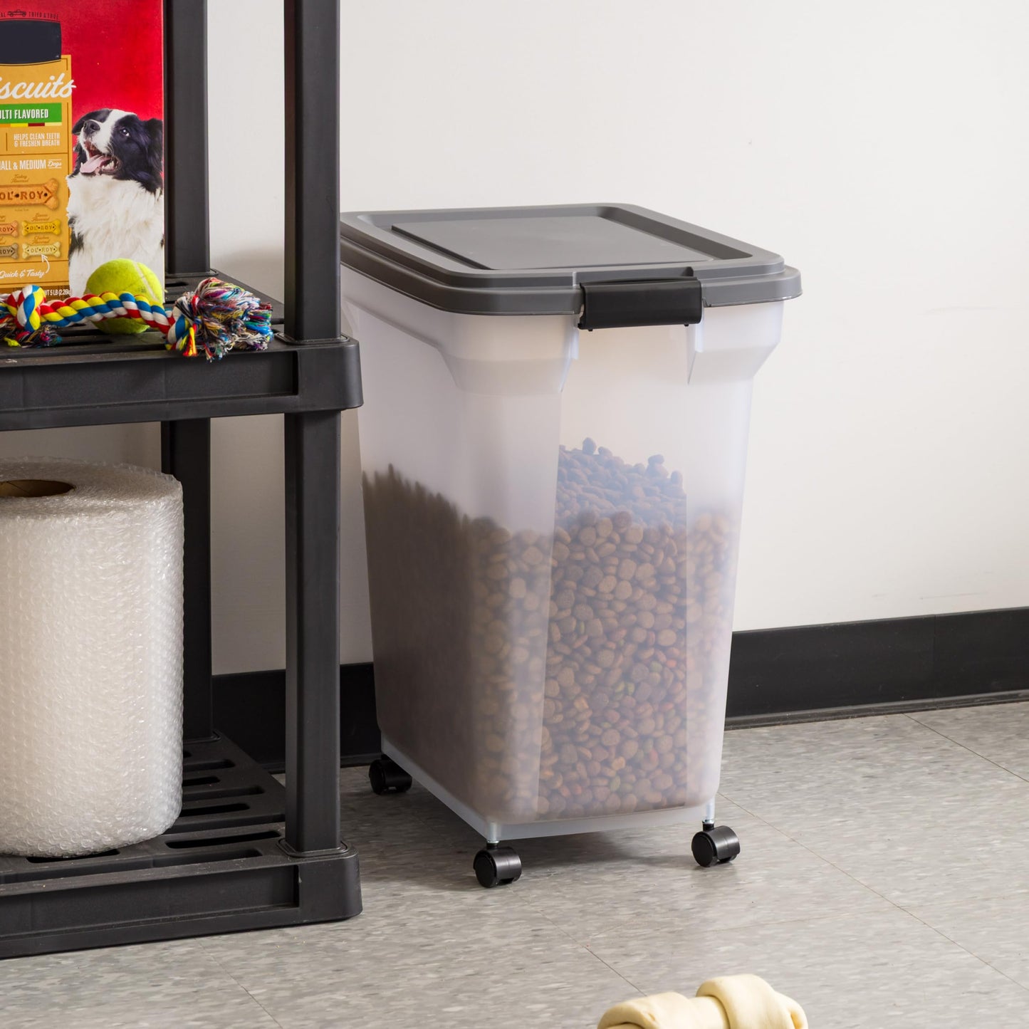IRIS USA Dog Food Storage Container. Chosen for real quality, fits naturally into modern pet homes.
