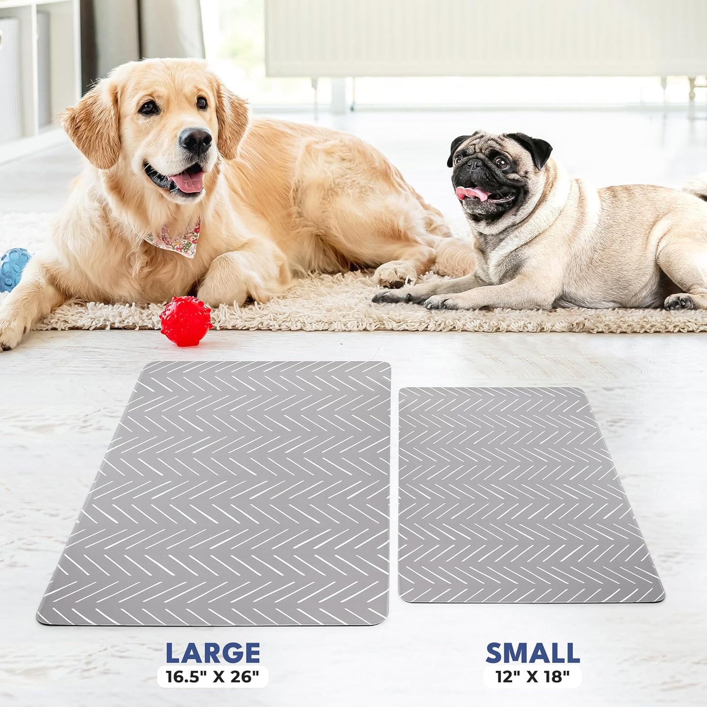 NALALAS Dog Mat for Food and Water, Cat Feeding Mat | Waterproof Dog Bowl Mat | Non-Slip Pet Food Mat for Floors | Pet Mats for Food and Water | Easy to Clean