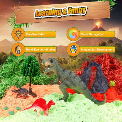 Dinosaur Activities Toys-Dinosaur Terrarium Craft Kits for Boys-Birthday Gifts for Kids Age 4 5 6 7 8 Years Old