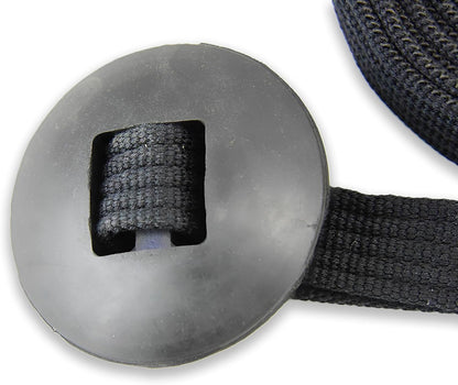 Southwestern Equine Lunge Line for Horses Cotton Horse Lunge Line with Bolt Snap & Rubber Stop (Black, 24')