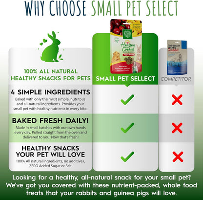 Small Pet Select Healthy Snackers Mini Cookies- Apple Banana, 2 oz