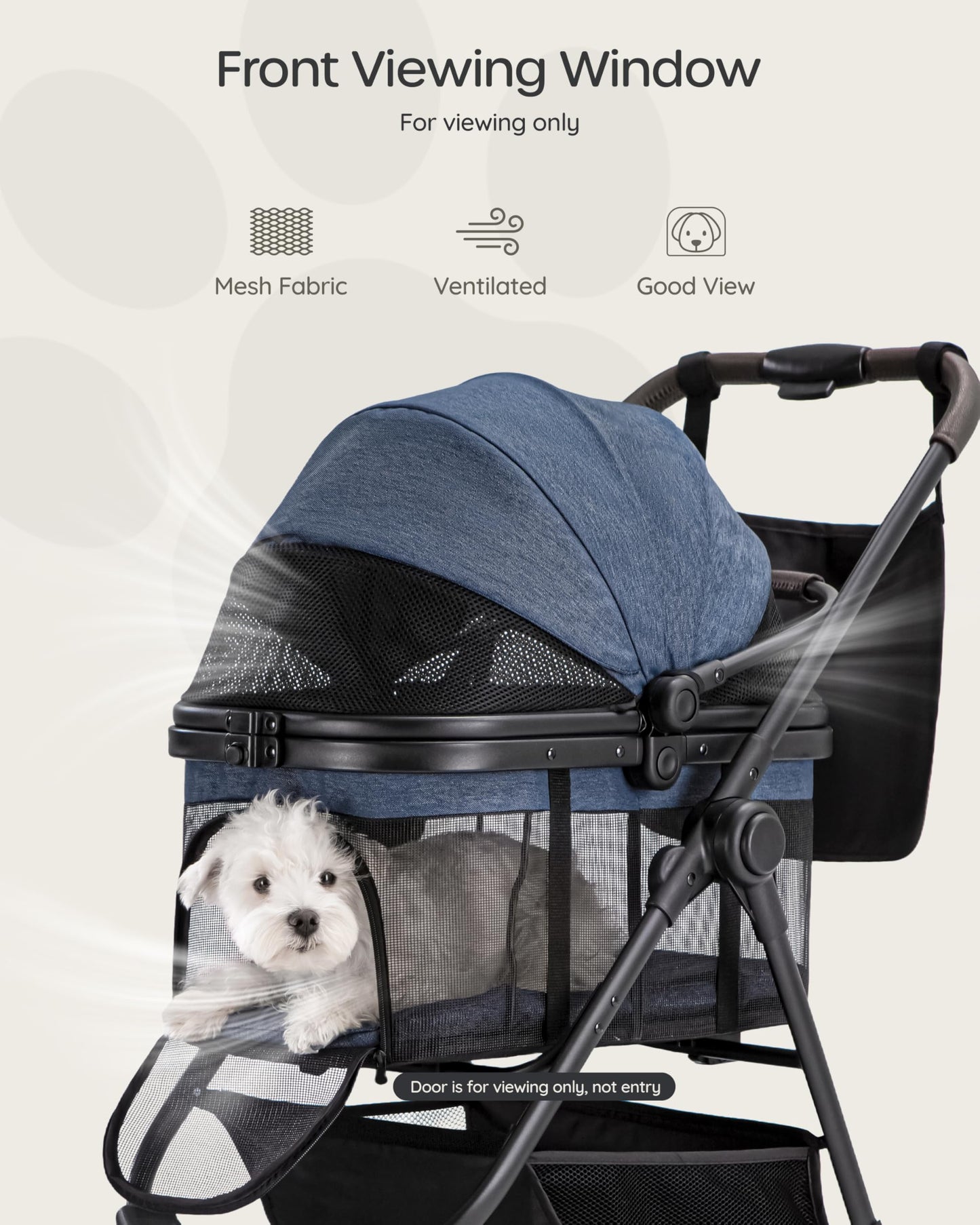 OJCME 3 in 1 Pet Carrier Stroller for Small/Medium. Chosen for real quality, fits naturally into
