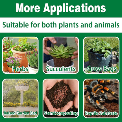 ZeeDix 12 Pcs Premium Coco Coir Brick- Natural Compressed Coconut Coir Bricks Coco Coir Fiber Potting Soil with Low EC and pH Balance, 100% Organic Coconut Coir for Plants Gardening Herbs Reptiles