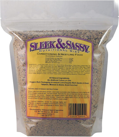 SLEEK & SASSY Conditioning & Nestling Bird Food (4 lbs.)