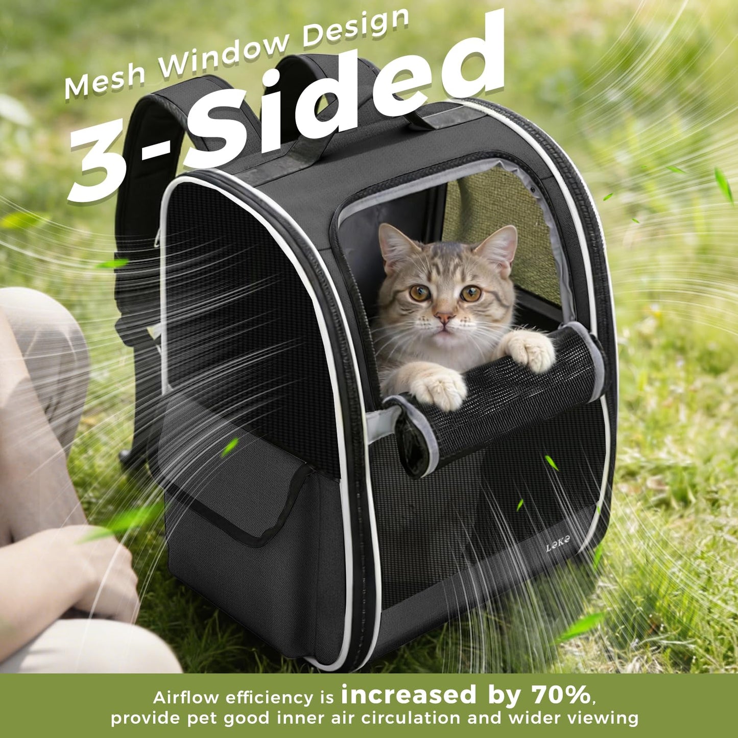 Lekereise Dog Carrier Backpack for Small Medium Dogs. Chosen for real quality, fits naturally into