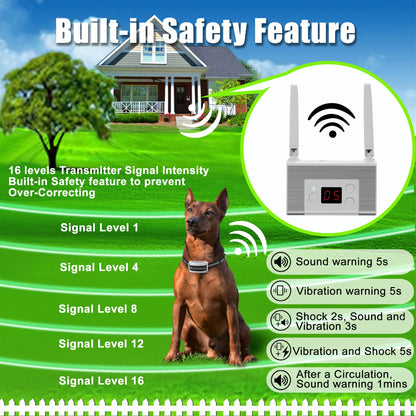 FOCUSER Electric Wireless Dog Fence System. Chosen for real quality, fits naturally into modern pet