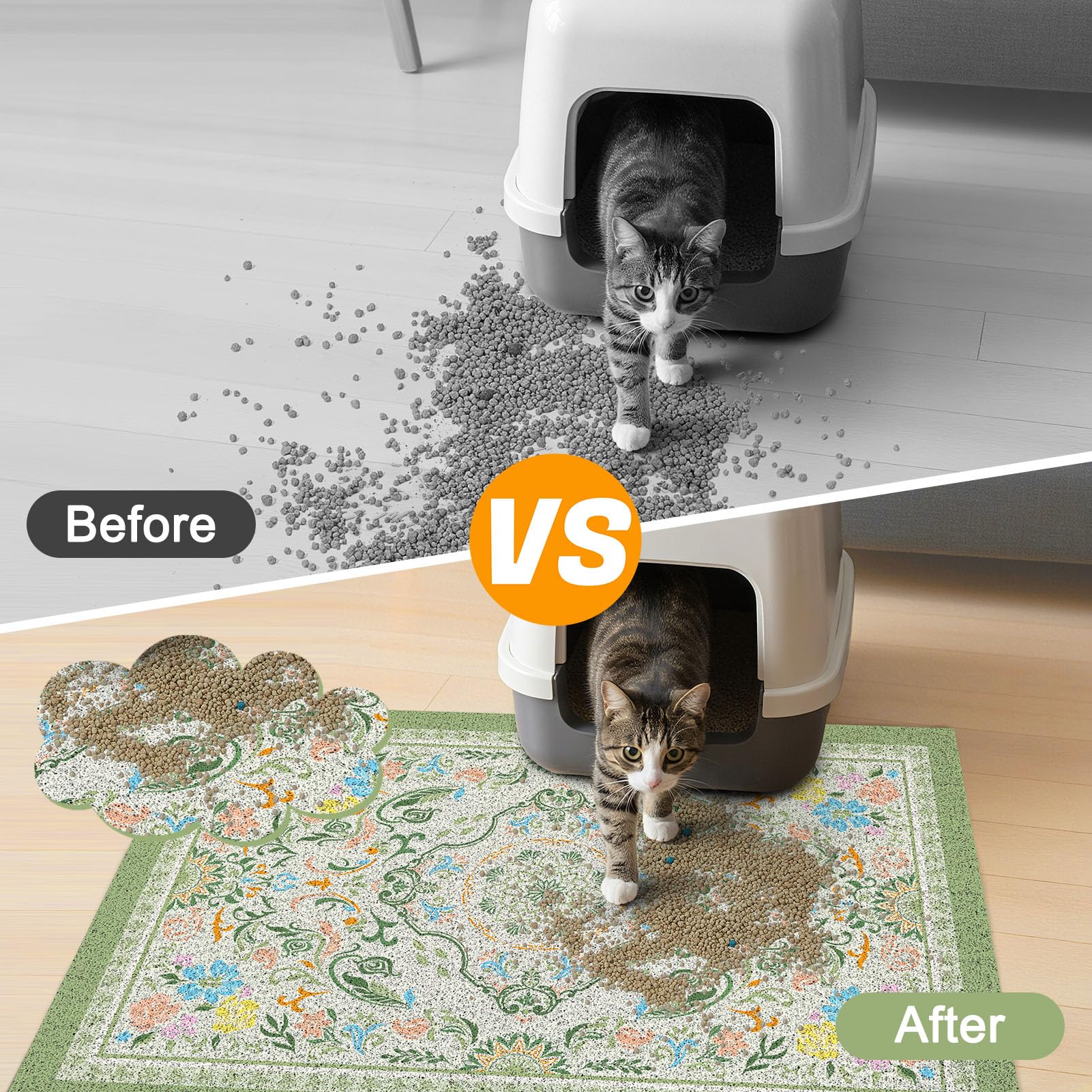 Glittme Cat Litter Mat. Chosen for real quality, fits naturally into modern pet homes.
