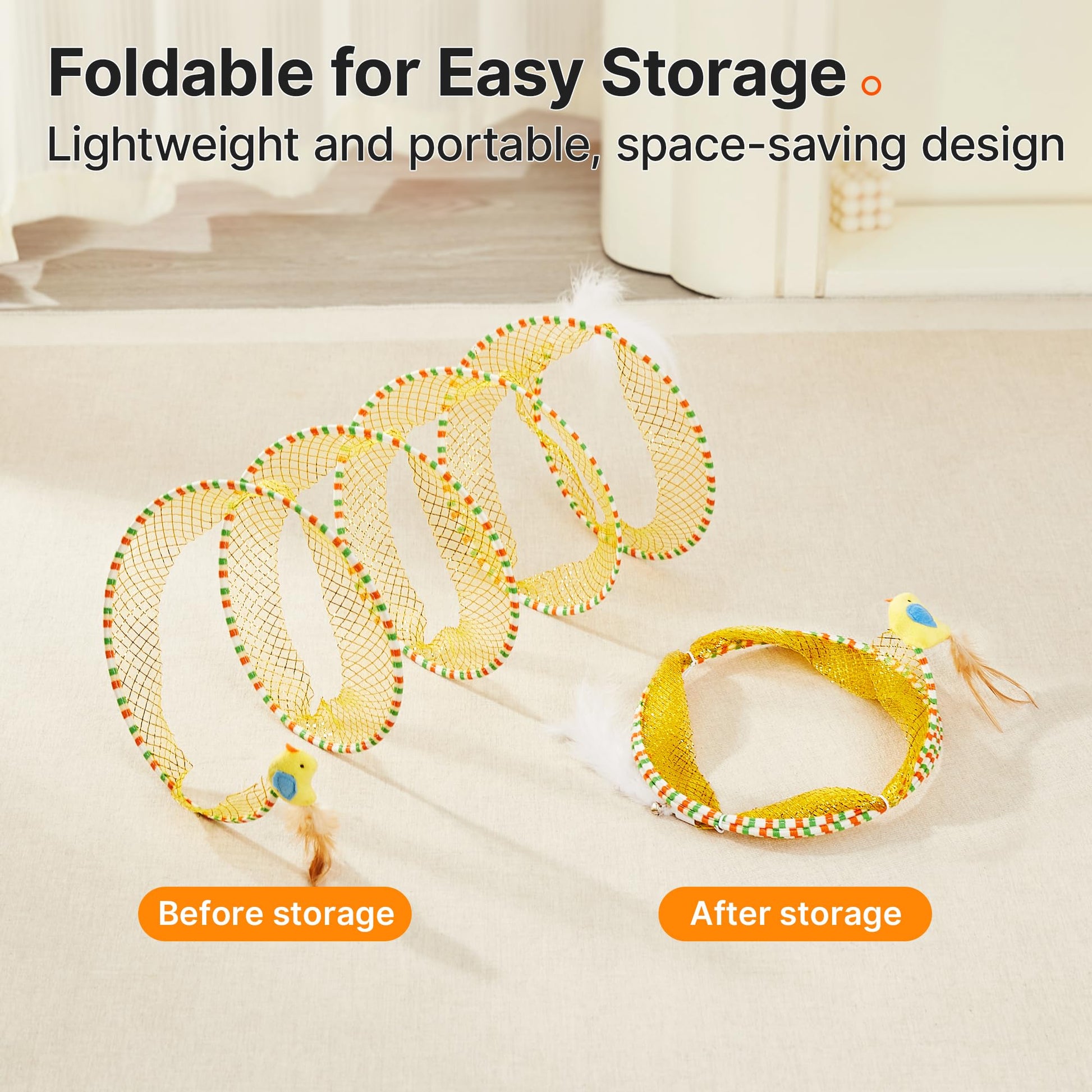 Potaroma Spiral Tunnel Cat Toy. Chosen for real quality, fits naturally into modern pet homes.