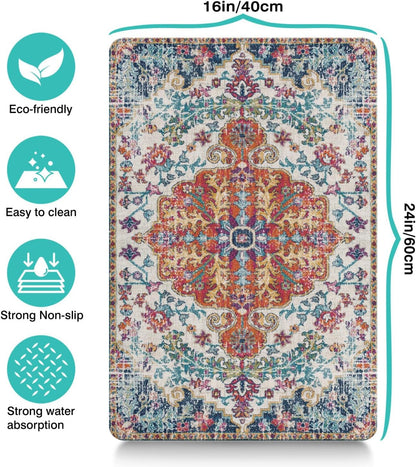 Pet Feeding Mat for Floors Waterproof Dog Mat for Food and Water Absorbent Quick Dry Non Slip mat for Cat Bowls