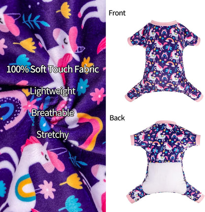 CuteBone Dog Christmas Pajamas Puppy Onesies Small Dogs Soft Pjs Coat Cat Apparel Comfy Pet Clothes Outfit Doggie Bodysuit P291S