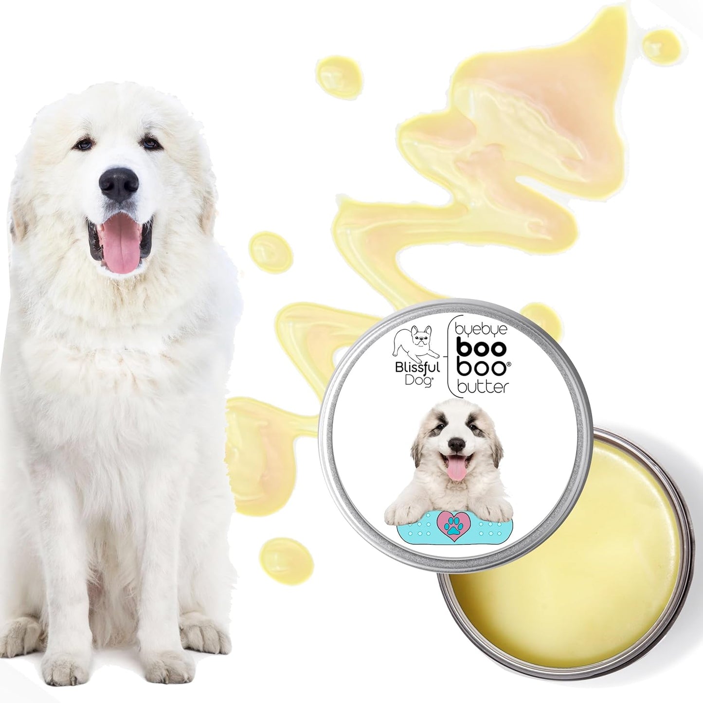The Blissful Dog 4 oz TIN Great Pyrenees Booboo Butter