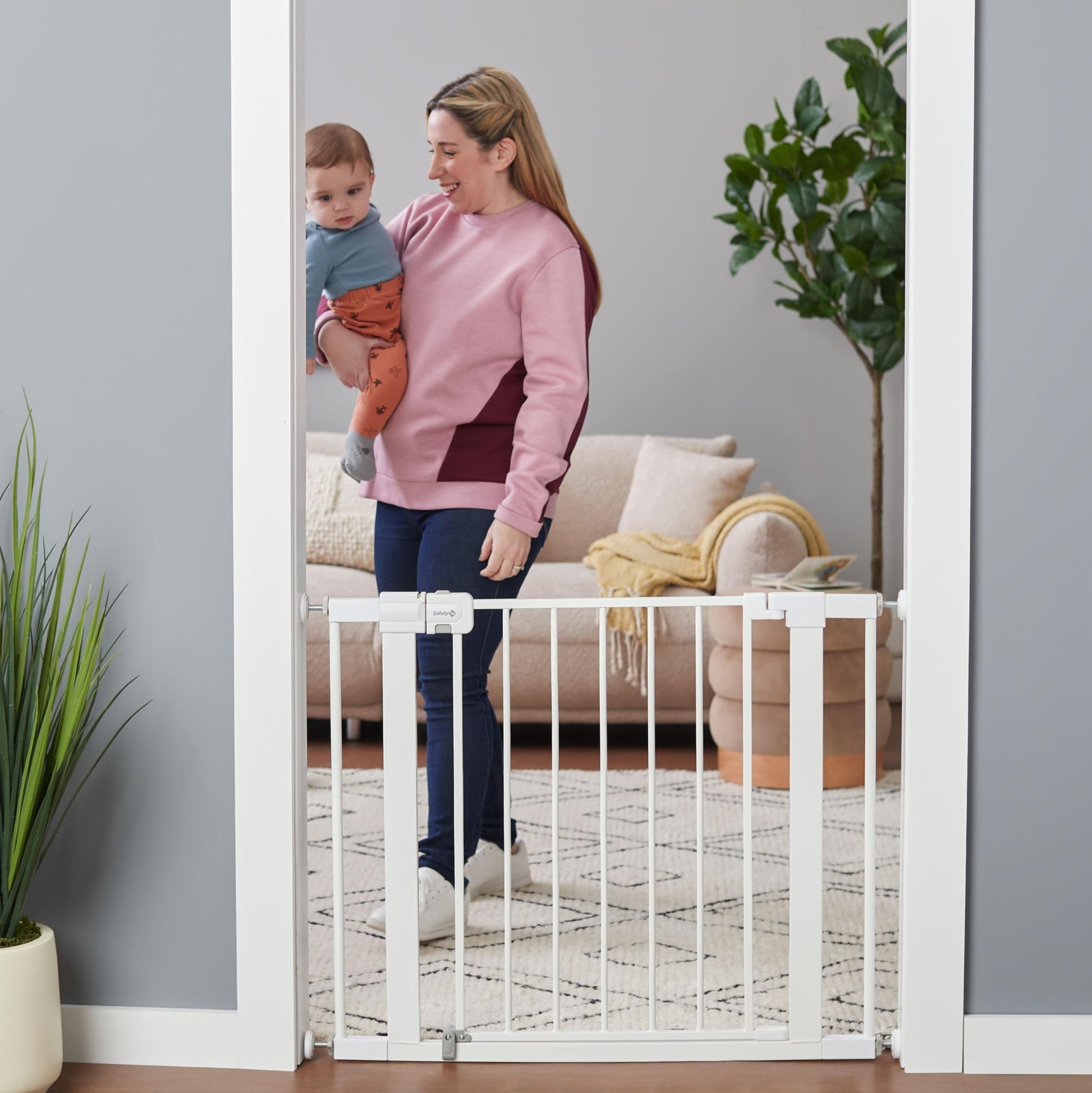 Safety 1st Easy Install Walk Thru Baby Gate for. Chosen for real quality, fits naturally into