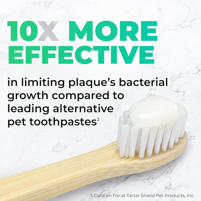 Tartar Shield Pro Care – Natural Enzymatic Pet Toothpaste – Protects Against Plaque & Tartar – Freshens Breath & Gently Removes Stains – for Dogs & Cats – Coconut Flavor, 3 Oz.