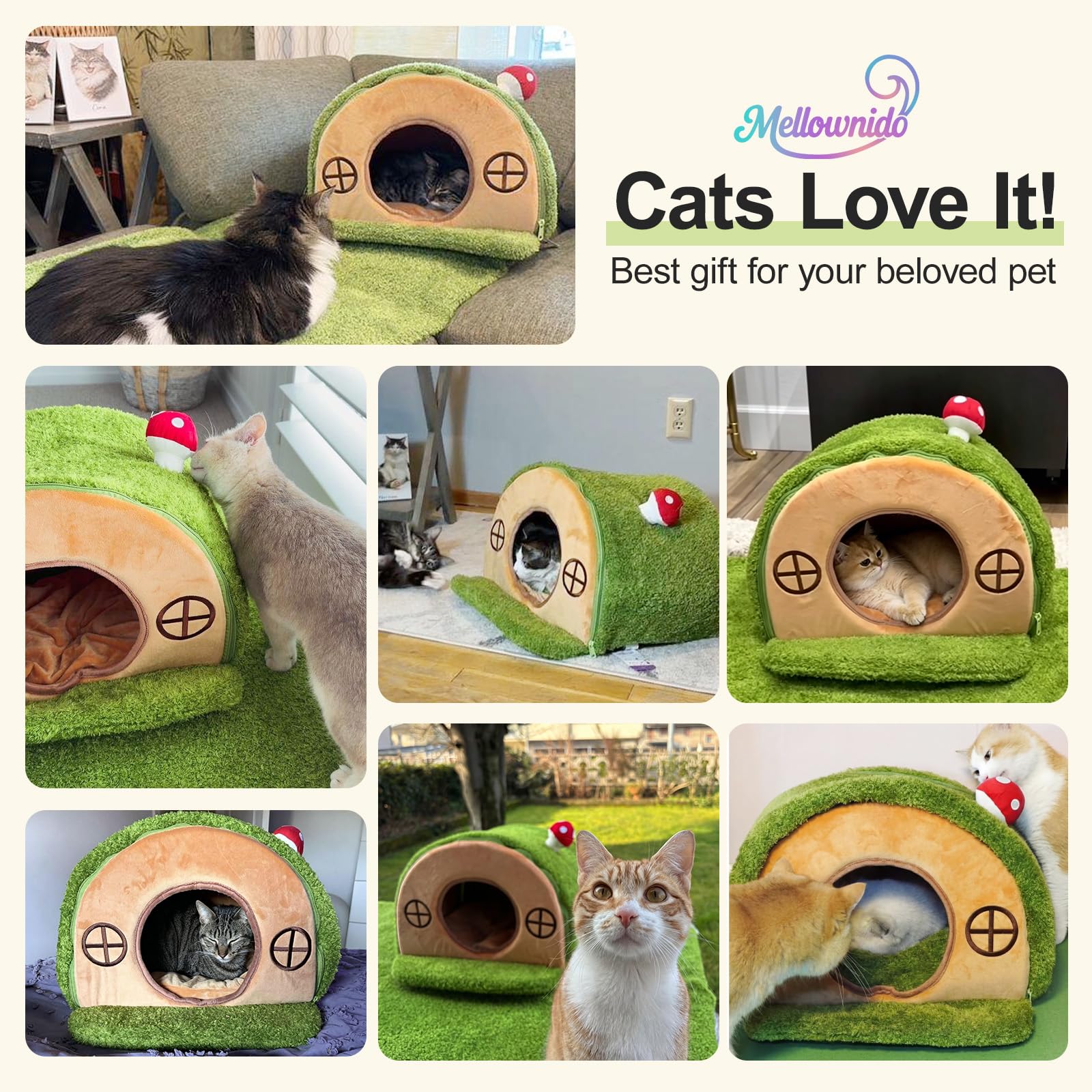 Mellownido Cat House for Indoor Cats. Chosen for real quality, fits naturally into modern pet homes.
