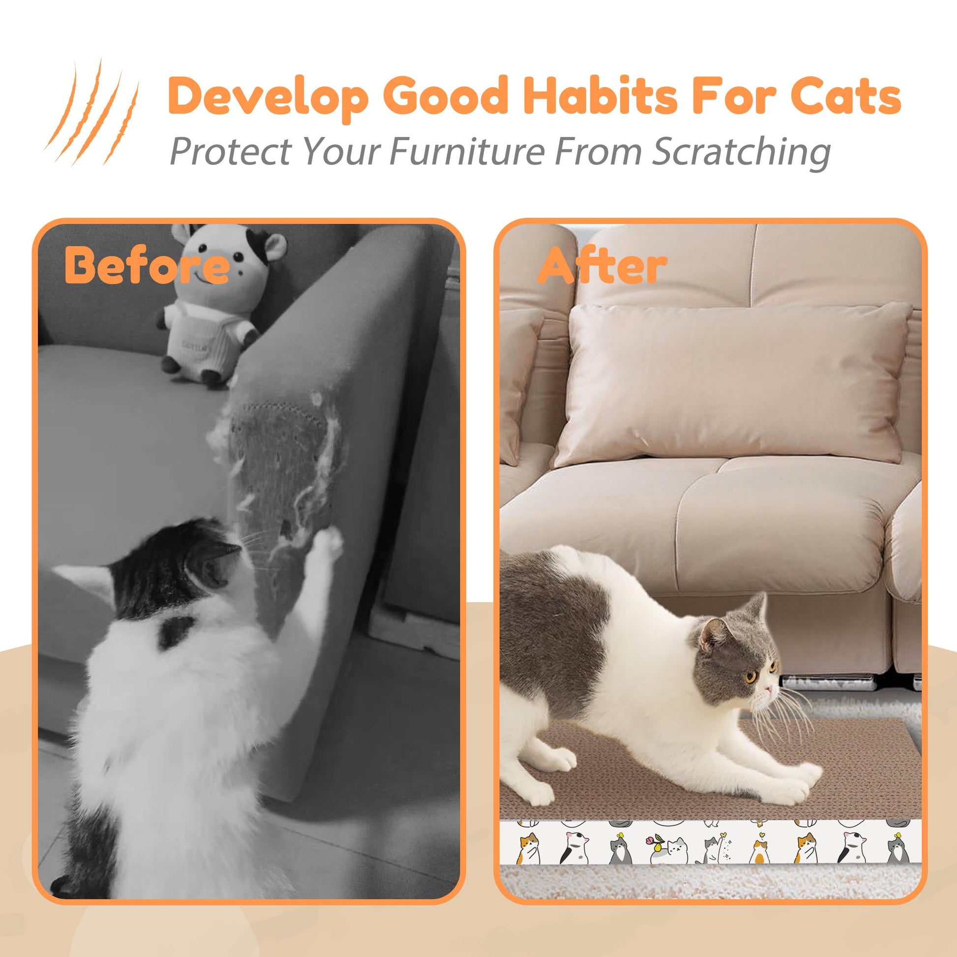 PatiencET Cat Scratch Pad with Box. Chosen for real quality, fits naturally into modern pet homes.