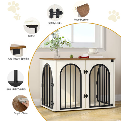 Hzuaneri 31.5'' Dog Crate Furniture. Chosen for real quality, fits naturally into modern pet homes.