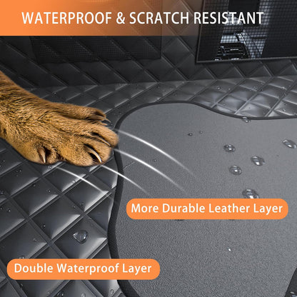 Car Back Seat Pet Cover for Dogs Back Seats Protector, Soft Inflatable Cushion Backseat Extender Comfortable Dog Hammock, Waterproof Dog Bed Rear Travel Accessories for Car,SUV,Truck