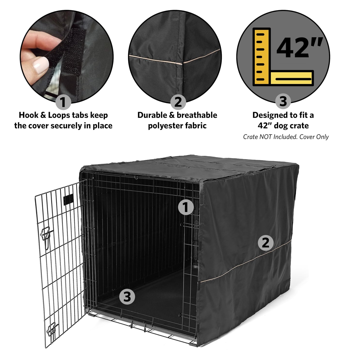 MidWest Homes for Pets Large Dog Crate Cover. Chosen for real quality, fits naturally into modern