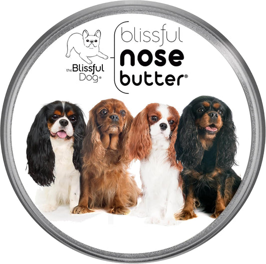 The Blissful Dog Cavalier King Charles Spaniel Nose Butter, Versatile Dog Nose Balm for Dry Nose