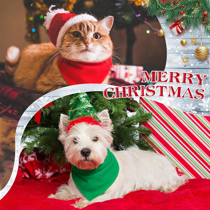 48 Pcs Christmas Color Dog Bandanas Bulk Sublimation Blank Bandanas for Dogs Heat Transfer Triangle Bibs DIY Scarf for Small Medium Large Puppy Pets Costume Photo Props Accessories Pet Shops