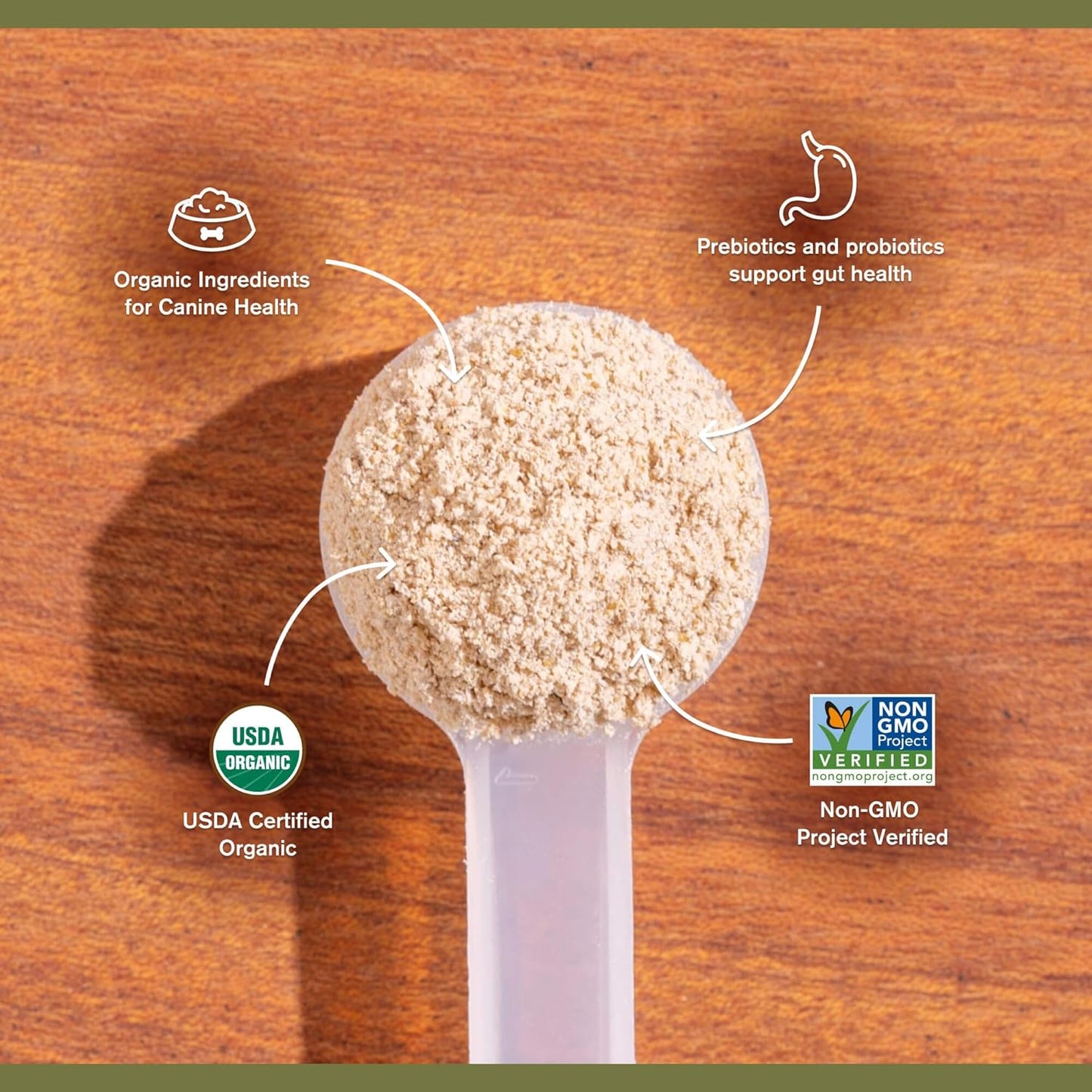 Super Gut Biotics Canine Digestive Supplement,Probiotics, Prebiotics, Supports Healthy Digestion, Immune System Function and Gut Flora by Katherine Heigl (30 Scoops)