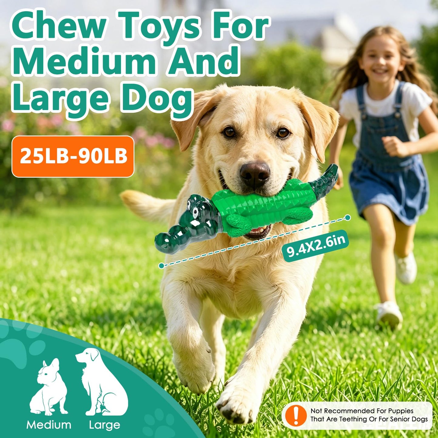 Fuufome Alligator Dog Toys for Aggressive Chewers. Chosen for real quality, fits naturally into