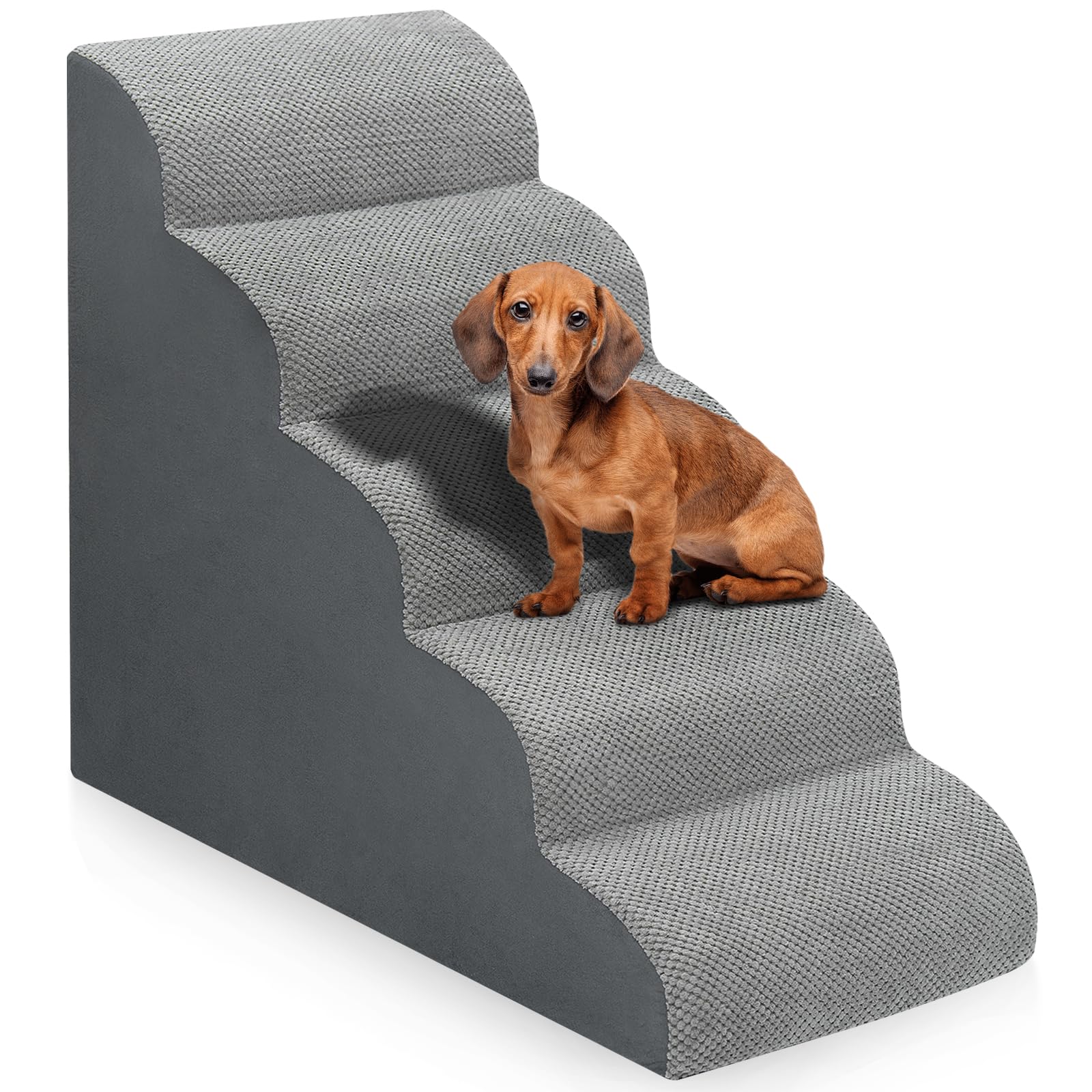 Dog Stairs for Bed 28.7”H. Chosen for real quality, fits naturally into modern pet homes.