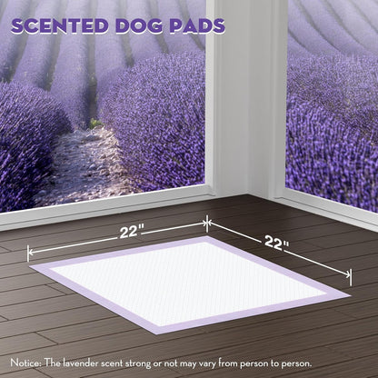 CROCI Puppy Pads 22x22in Small with Adhesive Tabs, Dog Pee Pads Absorbs Up to 3 Cups Potty Training, Disposable (50 Counts)