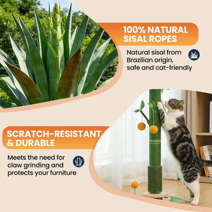 BOLIAN 46" Extra Tall Cat Scratching Post for Large. Chosen for real quality, fits naturally into