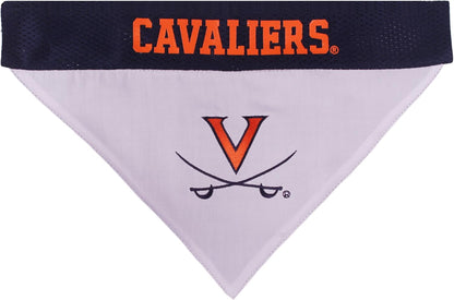 Pets First Collegiate Pet Accessories, Reversible Bandana, Virginia Cavaliers, Small/Medium
