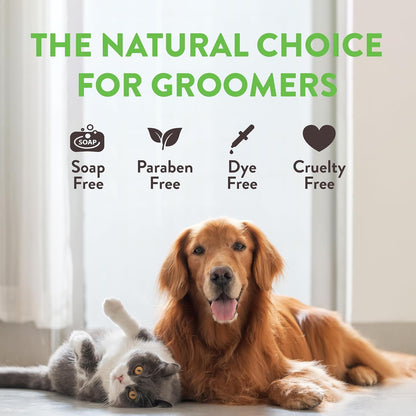 TropiClean Sweet Pea Cat & Dog Detangler Spray Dematting | Dog Conditioner Spray Derived from Natural Ingredients | Made in the USA | 1 Gallon