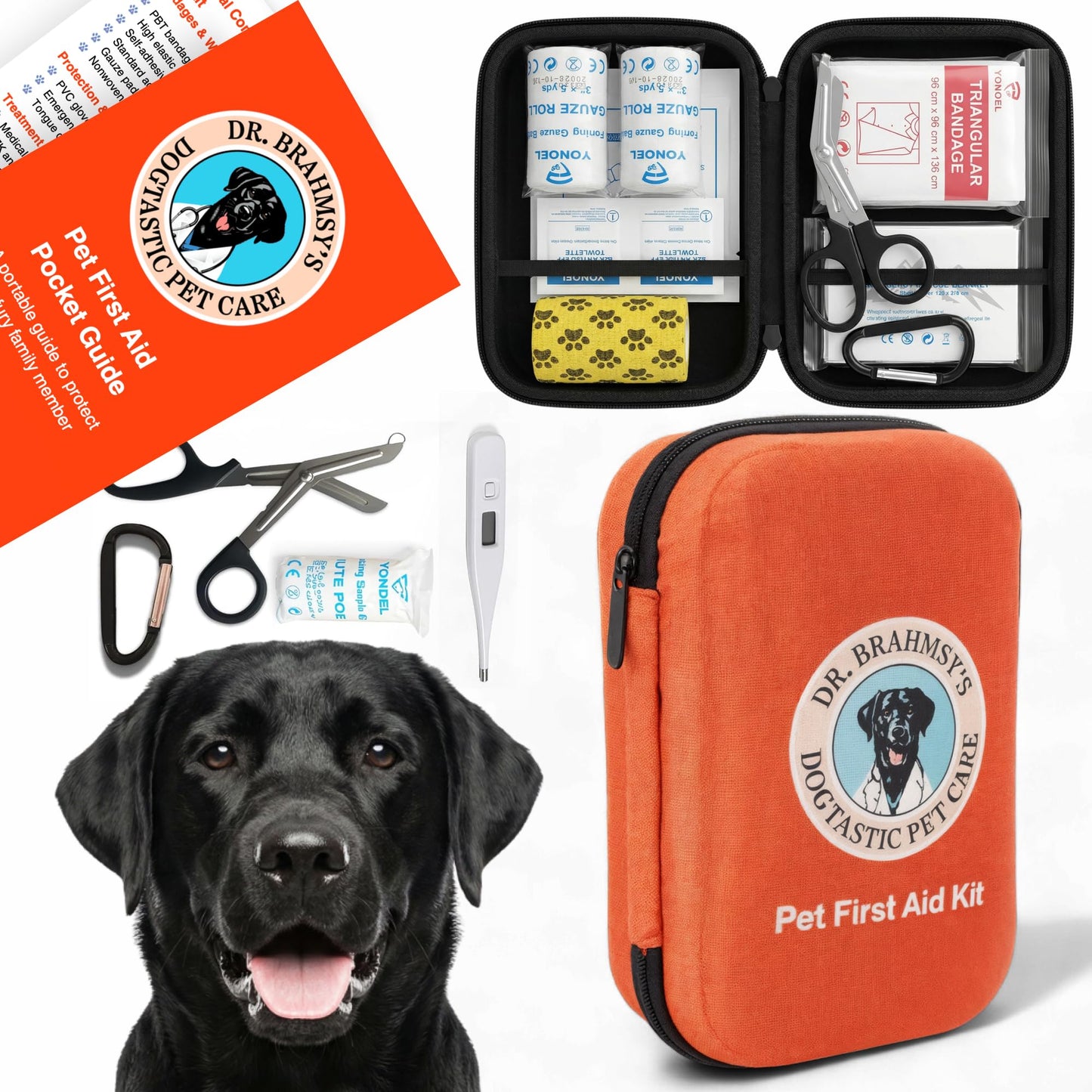 Dr Brahmsy’s Pet First Aid Kit for Dogs and Cats. Chosen for real quality, fits naturally into