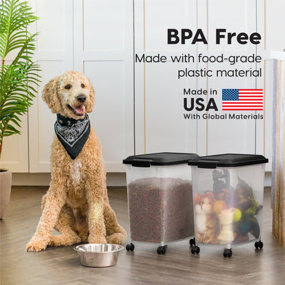 IRIS USA Dog Food Storage Container. Chosen for real quality, fits naturally into modern pet homes.