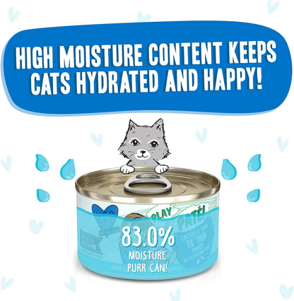 Weruva B.F.F. Play - Best Feline Friend Paté Lovers, Aw Yeah!, Chicken & Tuna Til' Then with Chicken & Tuna, 2.8oz Can (Pack of 12)