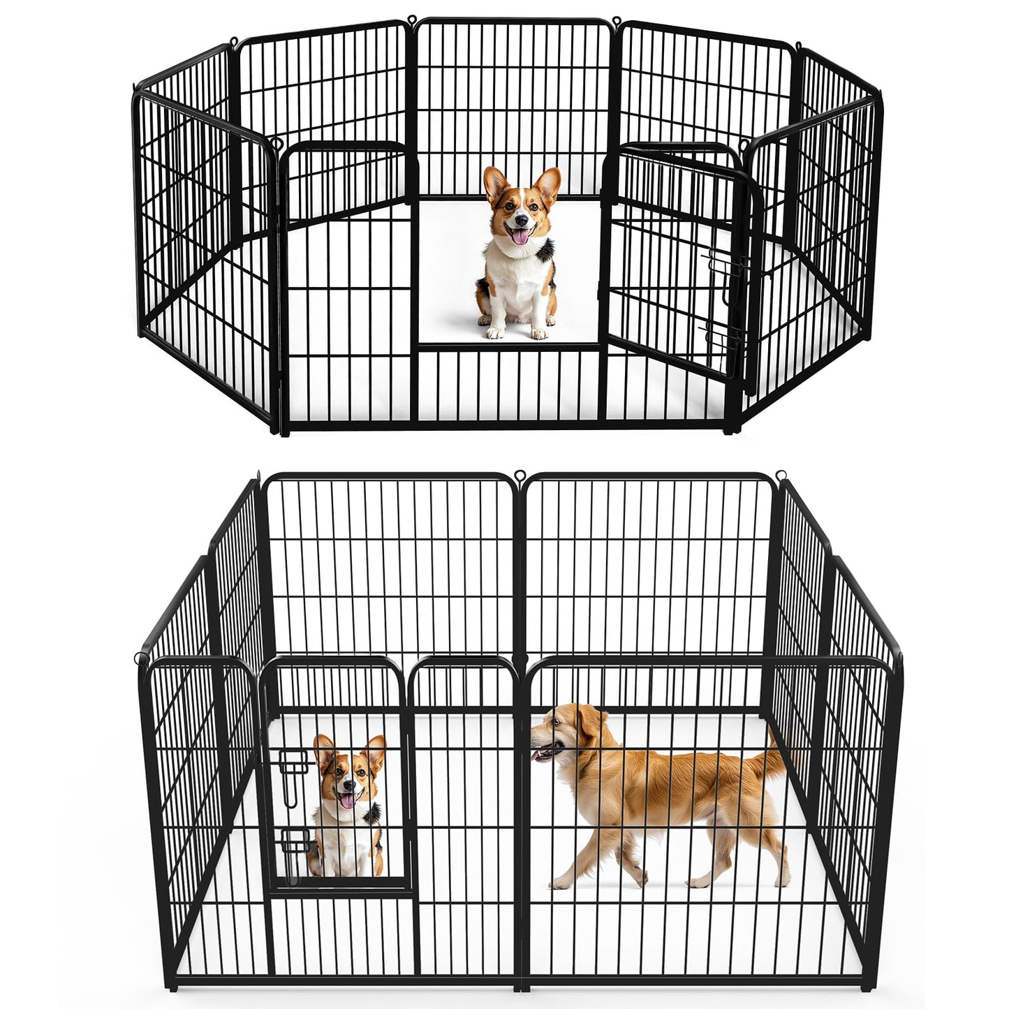 DUMOS Dog Playpen 32 Inch 8 Panels Indoor Outdoor. Chosen for real quality, fits naturally into