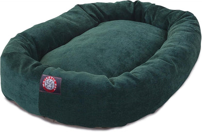 Majestic Pet Villa 52 Inch Shredded Memory Foam Dog Bed for X-Large Sized Dogs 52x35x11 Inch–Orthopedic Dog Bed with Removable Washable Cover-Washable X-Large Pet Bed with Head Support-Marine