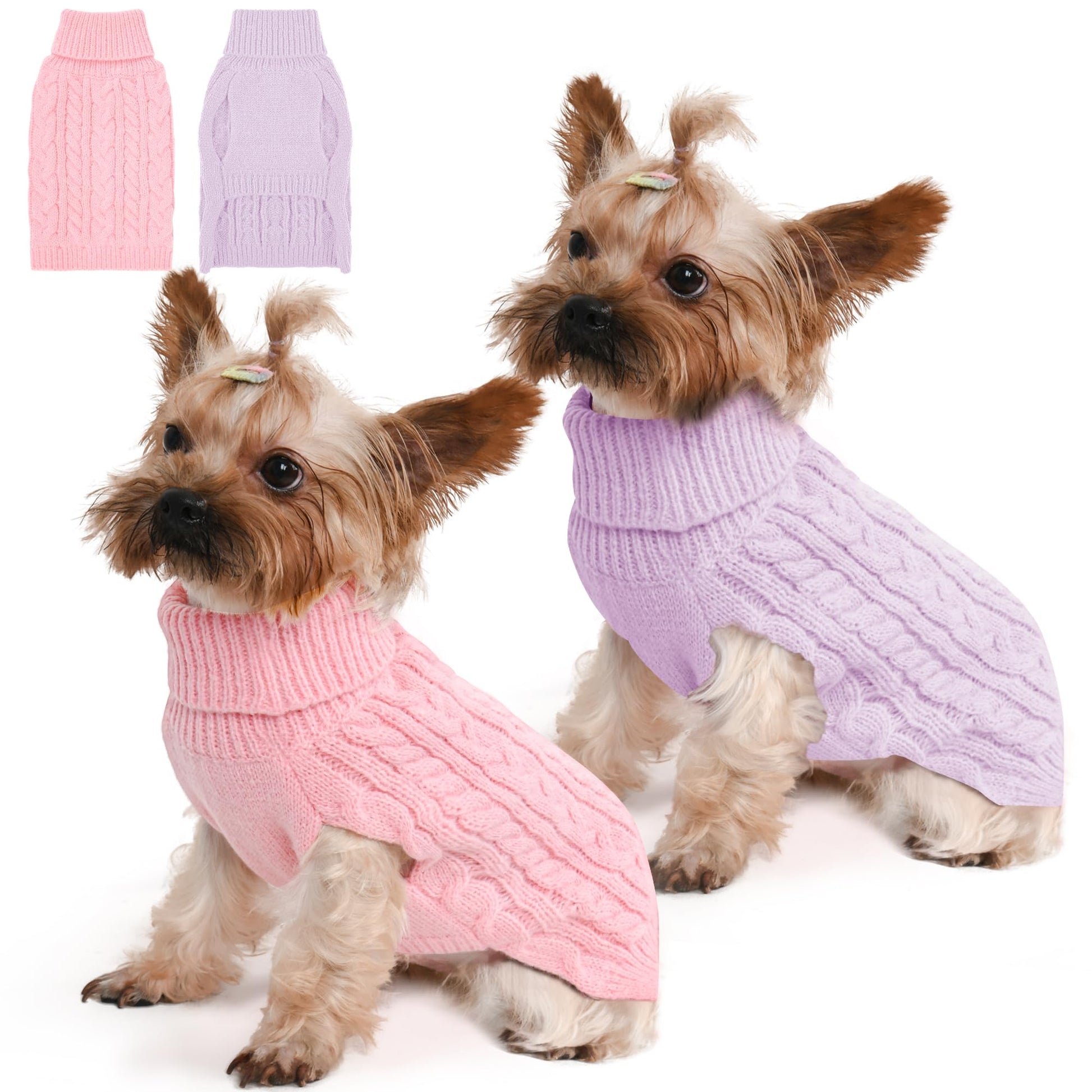 Lorehelina Dog Sweater 2 Pack for Small Dogs. Chosen for real quality, fits naturally into modern