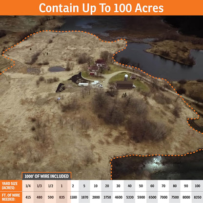 SportDOG Brand Rechargeable In-Ground Fence System - Waterproof, Rechargeable Collar with Tone, Vibrate, and Shock - Expandable to Contain Unlimited Dogs