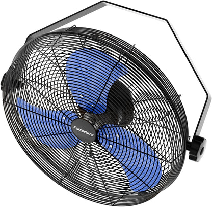 2600 CFM 14 inch Outdoor High Velocity Wall Mounted Fan, 3-Speed Metal Fans with IP44 Enclosure Motor, Industrial Grade Weatherproof Wall Fan for Patio, Greenhouse, Garage, and Gazebo